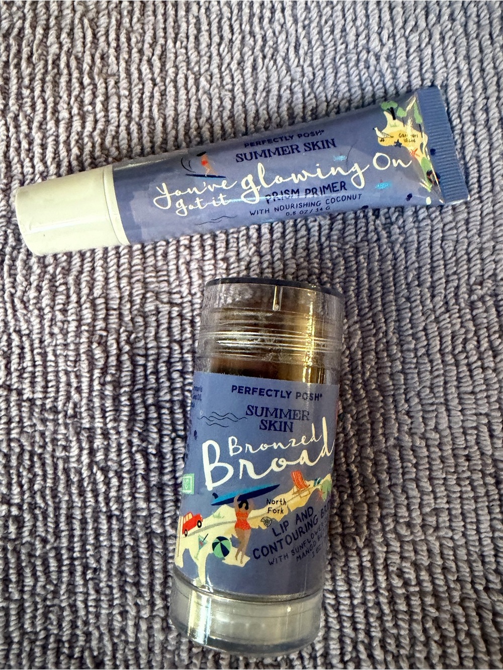 Perfectly Posh Summer Skin Set - Glowing On Primer & Bronzed Broad